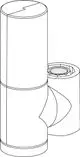 Mikroblasenabscheider von IMI Hydronic Engineering, drehbar mit Isolierung. Das Produkt zeigt einen kompakten, zylindrischen Aufbau mit Anschlussmöglichkeiten.